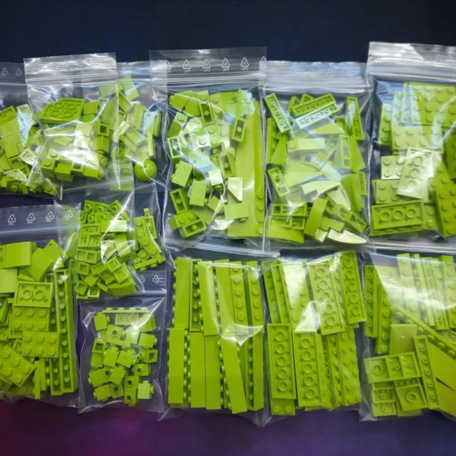 Someone likes lime. 364 parts, one colour. #Lego #BrickLink